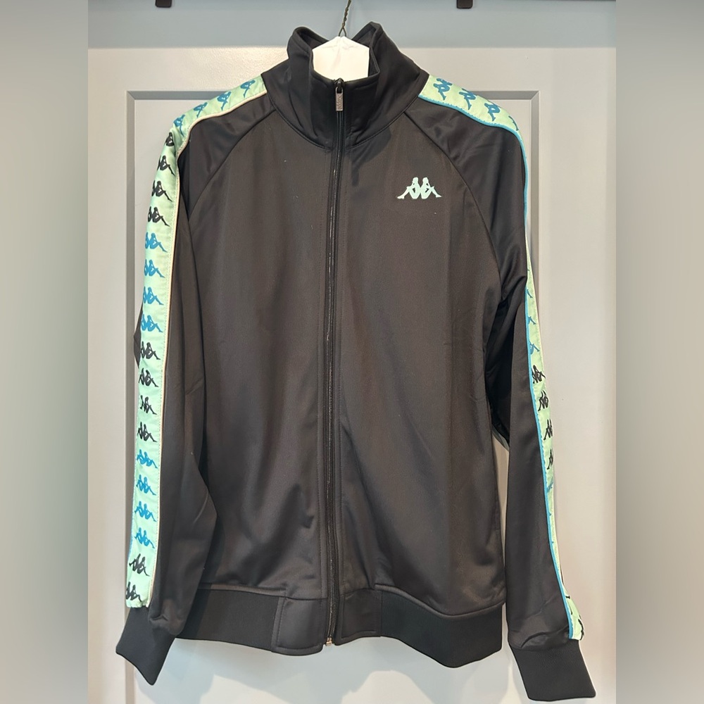 Kappa Black Jacket with Red Logo